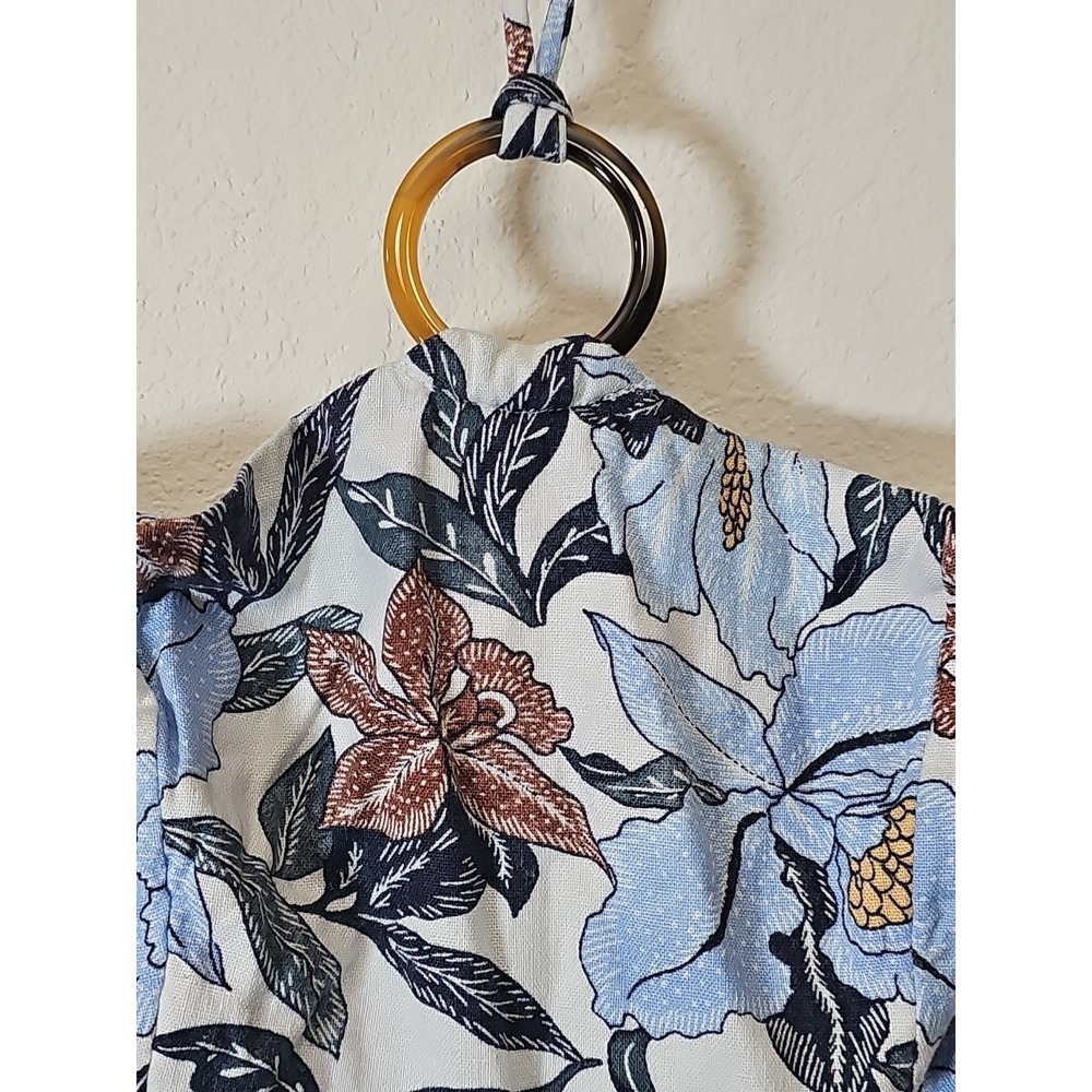Old Navy Fit & Flare ORing Floral Romper Women's Size XS Floral Multi Sleeveless - Picture 3 of 11